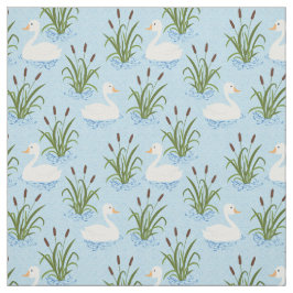 Swan Pond Pattern Stof