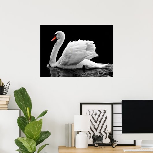Swan Poster (Thuiskantoor)