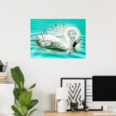 Swan Poster (Thuiskantoor)