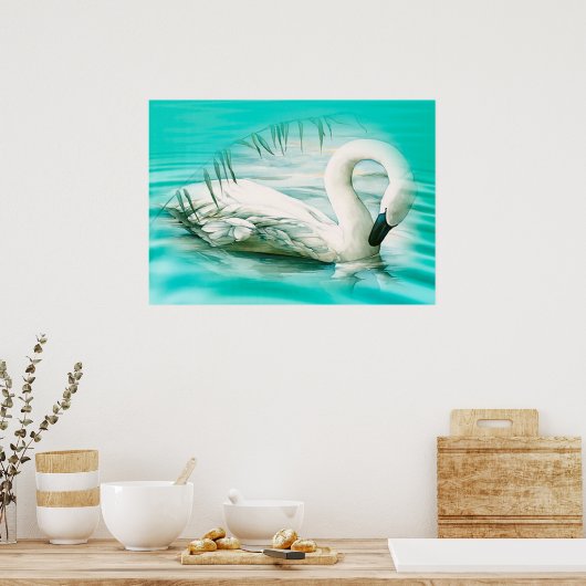 Swan Poster (Keuken)