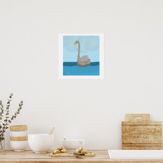 Swan Poster (Keuken)