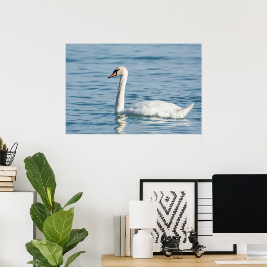 Swan Poster (Thuiskantoor)
