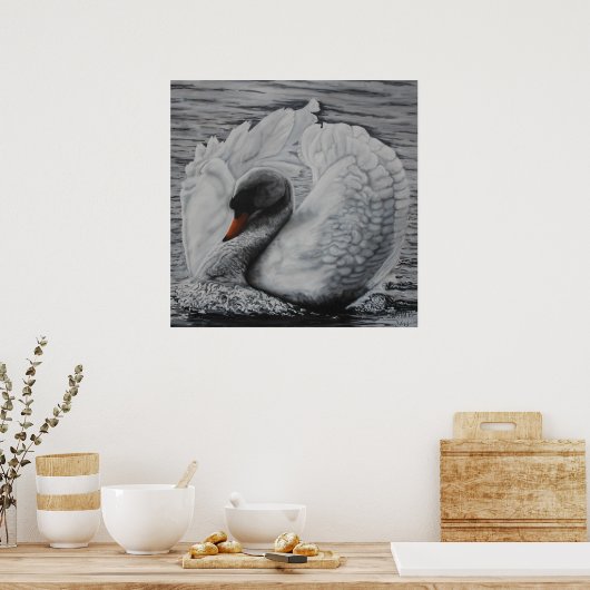 Swan Poster (Keuken)