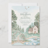 Swan Princess Baby shower Kaart (Voorkant)