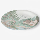 Swan Princess Baby shower Papieren Bordje (Gekanteld)