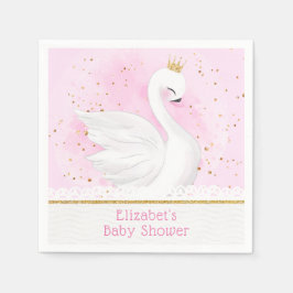 Swan Princess Baby shower Party Napkins Servet
