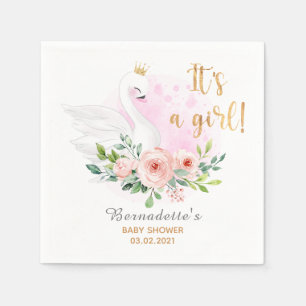 Swan Princess Baby shower Party Servet