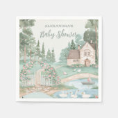 Swan Princess Baby shower Servet (Voorkant)