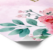 Swan Princess Baby shower Welkomstteken Perfect Poster (Hoek)