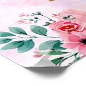 Swan Princess Baby shower Welkomstteken Poster (Hoek)