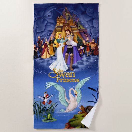 Swan Princess Beach Towel Strandlaken (Voorkant)