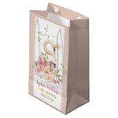 Swan Princess Birthday/ Baby shower Klein Cadeauzakje (Voorkant Gekanteld)