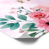 Swan Princess Birthday Party Welcome Sign Poster (Hoek)