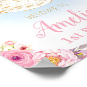 Swan Princess Birthday Welcome Sign Poster (Hoek)