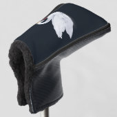Swan Princess Black en White Golfheadcover (3/4 voorkant)