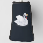 Swan Princess Black en White Golfheadcover (Draai 90)