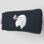 Swan Princess Black en White Golfheadcover (Voorkant)