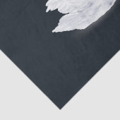 Swan Princess Black en White Tissuepapier (Detail)