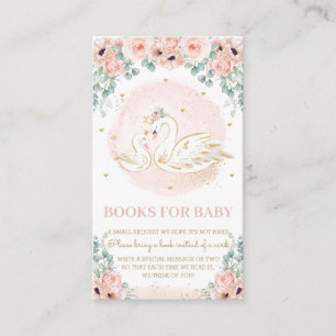 Swan Princess Blush Pink Floral Books for Baby Enc Informatiekaartje