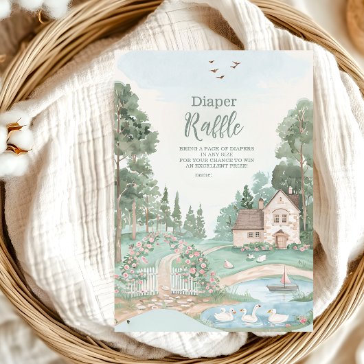 Swan Princess Diapper Raffle Informatiekaartje