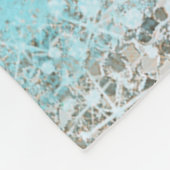 Swan Princess Faux Gold Glitter Chic Fairy Tale Fleece Deken (Hoek)