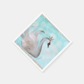 Swan Princess Faux Gold Glitter Fairy Tale Party Servetten (Hoek)