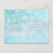 Swan Princess Glitter Sprookje Save the Date Aankondigingskaart (Achterkant)