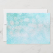 Swan Princess Glitter verjaardagsfeestje uitnodigi Kaart (Achterkant)