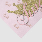 Swan Princess Gold Glitter Crown Birthday Party Tissuepapier (Detail)
