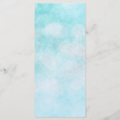 Swan Princess Gold Glitter Sprookje Feestmenu Menu (Achterkant)