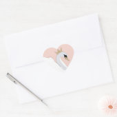 Swan Princess Hart Sticker (Envelop)