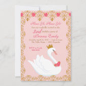 Swan Princess Invitation Kaart (Voorkant)