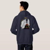 Swan Princess Mannen tweeslachtig Sketch Hoodie (Achterkant volledig)