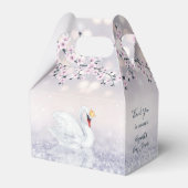 Swan Princess | MeisjesBaby shower | Dank u wel Bedankdoosjes (Achterkant)