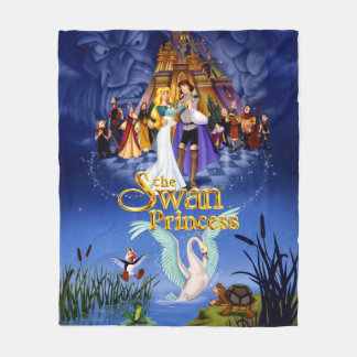 Swan Princess Movie Poster Fleece Deken