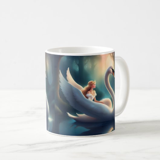 Swan princess mug koffiemok (Voorkant rechts)