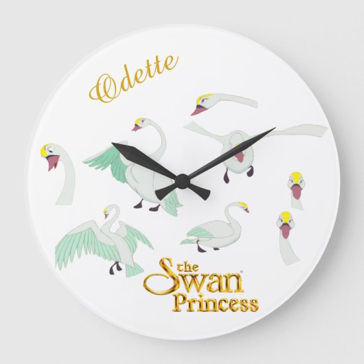 Swan Princess Odette Wall klok (Voorkant)