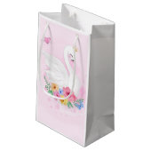 Swan Princess Pink Girl Birthday Baby shower Klein Cadeauzakje (Achterkant Gekanteld)