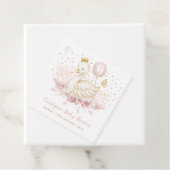 Swan Princess Pink Gold ballonbaby Girl Bedankjes Labels (In situ)