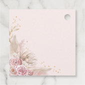  Swan Princess Pink Gold ballonbaby Girl Bedankjes Labels (Achterkant)