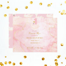 Swan Princess Pink & Gold Waterverf, eerste verjaa