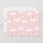 Swan Princess Pink & Gold Waterverf, eerste verjaa (Achterkant)