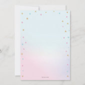 Swan Princess Pool Party Birthday Girl Floatie Kaart (Achterkant)