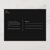 Swan Princess Silver & White Save the Date Aankondigingskaart (Achterkant)