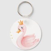Swan Princess Sleutelhanger, Party Favoriet Sleutelhanger (Achterkant)