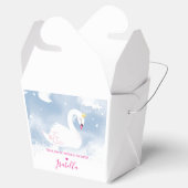  SWAN PRINCESS stijlvolle blauw roze kleuren Bedankdoosjes (Geopend)