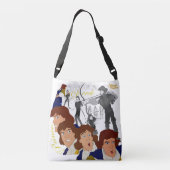 Swan Princess Two-Sided Cross Body Bag (wit) Crossbody Tas (Achterkant)