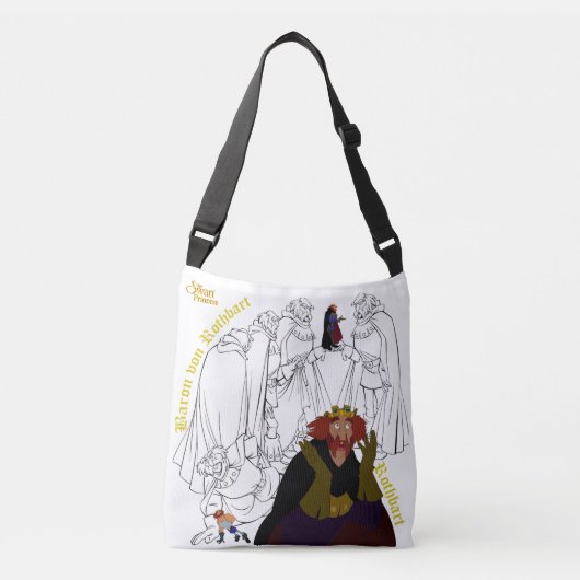 Swan Princess Two-Sided Cross Body Bag (wit) Crossbody Tas (Voorkant)