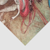  Swan Princess Witch Decoupage Art Tissuepapier (Detail)