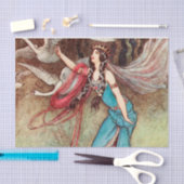  Swan Princess Witch Decoupage Art Tissuepapier (Craft)